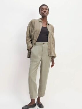 Everlane Utility Pant in Buttersoft Sage Green Women's